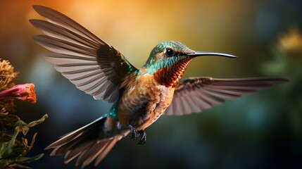 Wall Mural - hummingbird in flight