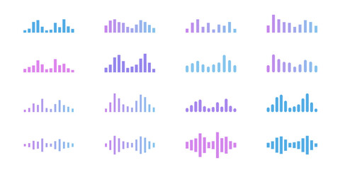 Soundwave simple design element set