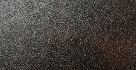 Texture of brown leather as background, top view