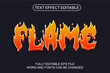 © nur - 3D texte effect flame vector editable