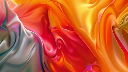 Fototapete - Vibrant Abstract Swirls in Blue, Red, and Yellow Hues