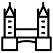 london icon, simple vector design