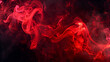 movement of red smoke ,Abstract red smoke on black background, smoke ,red ink background, red fire  ,beautiful color smoke,Colorful smoke close-up on a black background
