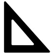 protractor icon, simple vector design