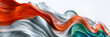 A stunning representation of the waving texture of the Indian flag color, web aesthetic Arora gradient background,
