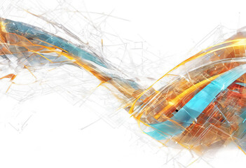 Wall Mural - abstract background with lines