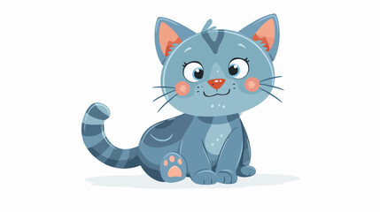  Kitty Cat Farbseite Design for Kids Stock Vektorgrafik