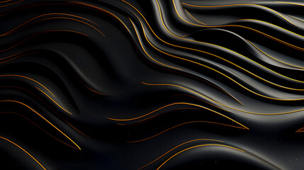 Digital black gold futuristic abstract graphic poster web page PPT background