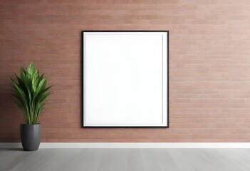 Frame mockup, ISO A paper size. Living room wall poster mockup. Interior mockup with house background. Modern interior design. 