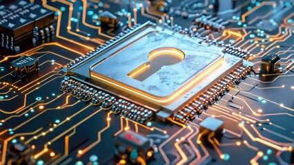 Poster - Secure Circuit Board With Lock
