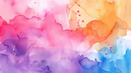 Aufkleber - Watercolor background with abstract color...