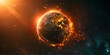 The Earth Ablaze A Chilling Depiction of Our Fragile Planet in Peril