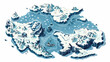 Elephant Island Antarctica map - Concept map for Elephant