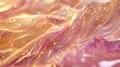 pink waves on golden ocean poster background

