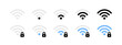 Wireless and wifi icons. Vector scalable graphics