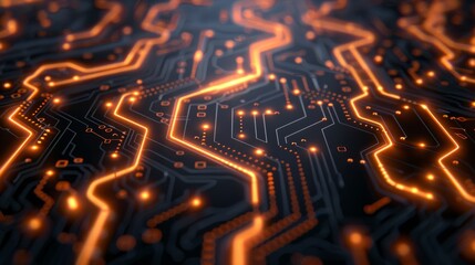 Poster - An abstract background made up of points and lines to look like a circuit board. This background can be used as a wallpaper, or as a technology background.