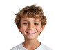 Smiling Boy On Transparent Background.