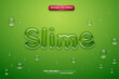 Realistic Liquid green slime Transparent Text EFfect