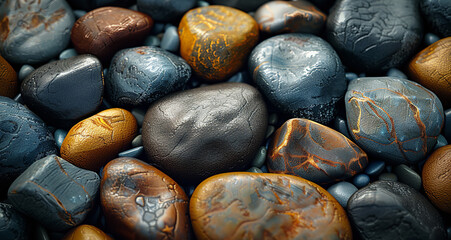 Wall Mural - pebbles background