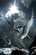 Terns perform aerial acrobatics as they snatch fish from the waters surface with remarkable agility ,