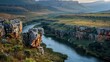 A stunning river located in the southern part of Africa