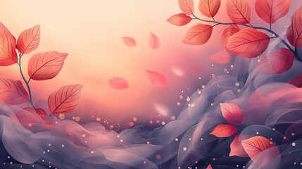 Wall Mural - background flower, nature, floral, flowers, design, vector, pink, plant