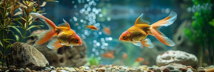 Goldfish in Aquarium