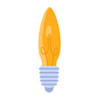 Electric light bulb. Electrician tools, electrician supplies flat vector illustration