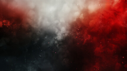 red, black and white clouds abstract grunge background banner
