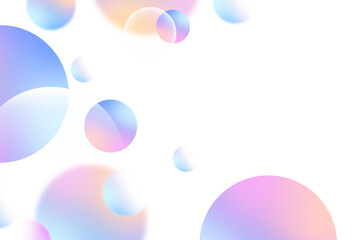 Poster - Abstract geometric background gradient soft light pastel bokeh for Graphic Business background hitech technology digital design illustration web template background backdrop desktop wallpaper bubbles