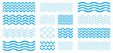 Fototapeta Las - Wave logo. Wave icon vector. Wave lines