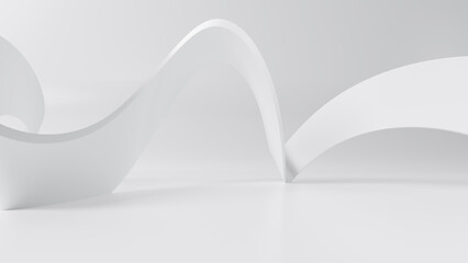 Wall Mural - abstract futuristic empty floor and room sci-fi corridor with light for showcase,room,interior,displ