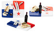 Panamanian Flag-Inspired Delicatessen with Fine Wine and Bread