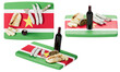 Surinamese Flag with Traditional Gastronomic Delights and Wine