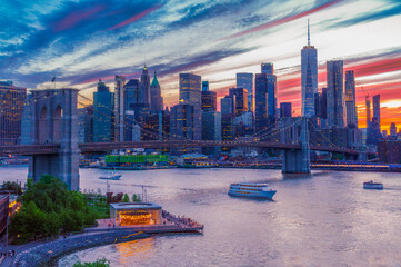 Wall Mural - Manhattan at Sunset