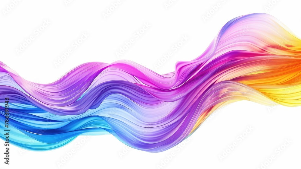 Colorful abstract wave design with flowing lines in vibrant shades of ...