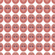 Cute expression girl emoji graphic motif pattern