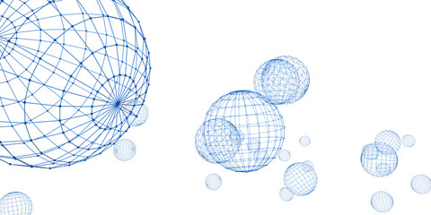 Aufkleber - abstract digital background of points and lines. glowing black plexus. big data. network or connecti