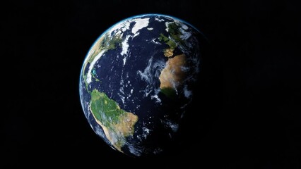 Wall Mural - planet earth. universe and planet. 3d-rendering. animation