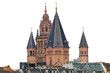 Mainzer Dom Domsilhouette freigestellt isoliert ausgeschnitten