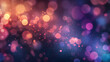 Colorful Abstract Bokeh Light Background for Festive Design