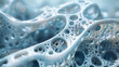 Macro photography of 3D-printed prototypes, science and technology, copy space