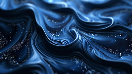 Canvas Print - 3d blue pattern, wallpaper, high resolution, ultra realistic, dark background color