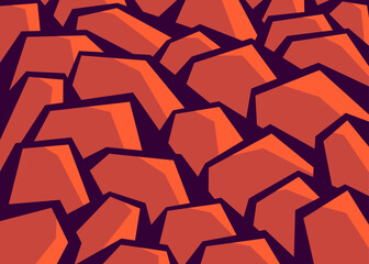 Aufkleber - Abstract background with seamless irregular staircase line pattern