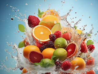 fruit in water