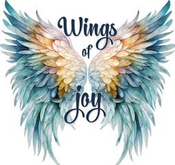 Inspirational quotes, Empowering quotes, Motivational quotes Women quotes Wings of Joy with watercolor colorful wings