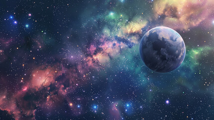 Wall Mural - planet in space
