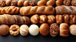  rolls, bread, rolls, and pretzels