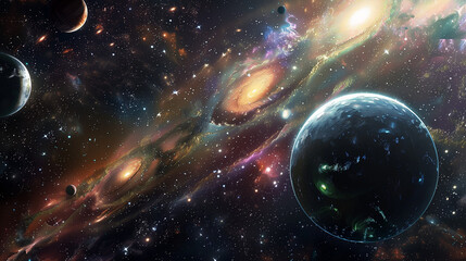 Wall Mural - planet and space