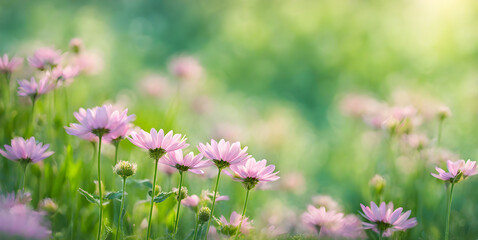 Sticker - Blurred texture background with bokeh, out-of-focus blur, bright sunny summer green